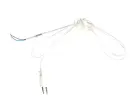 flexošňůra přívodní, PVC, L = 2 m, 2x0,75 mm2, bílá, přímá vidlice